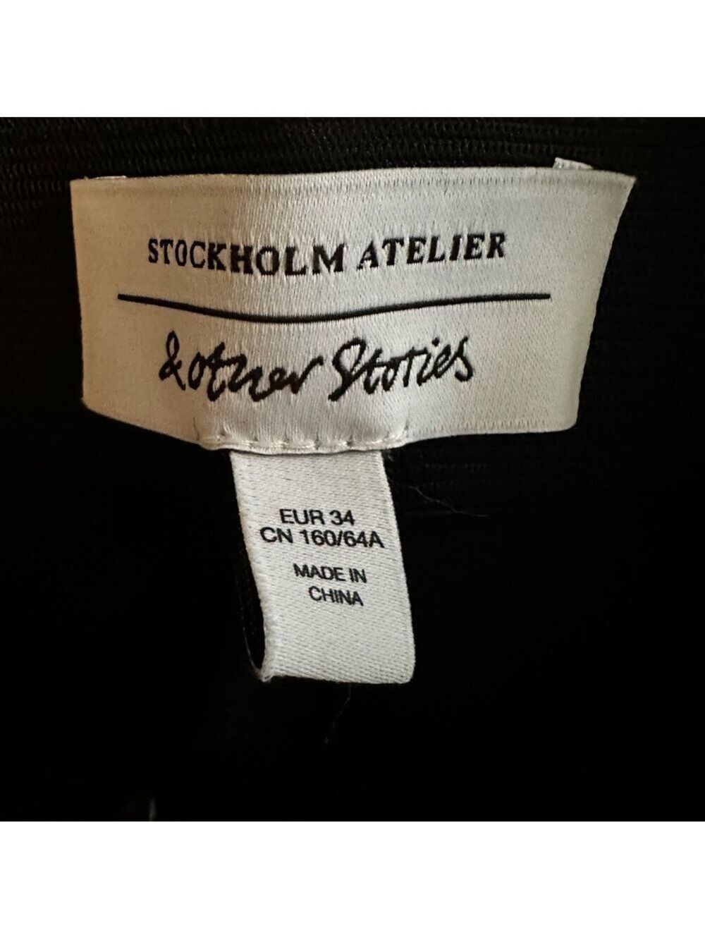 & OTHER STORIES Panelled Zip Cuff Black Leggings Elasticized waistband - Picture 12 of 14
